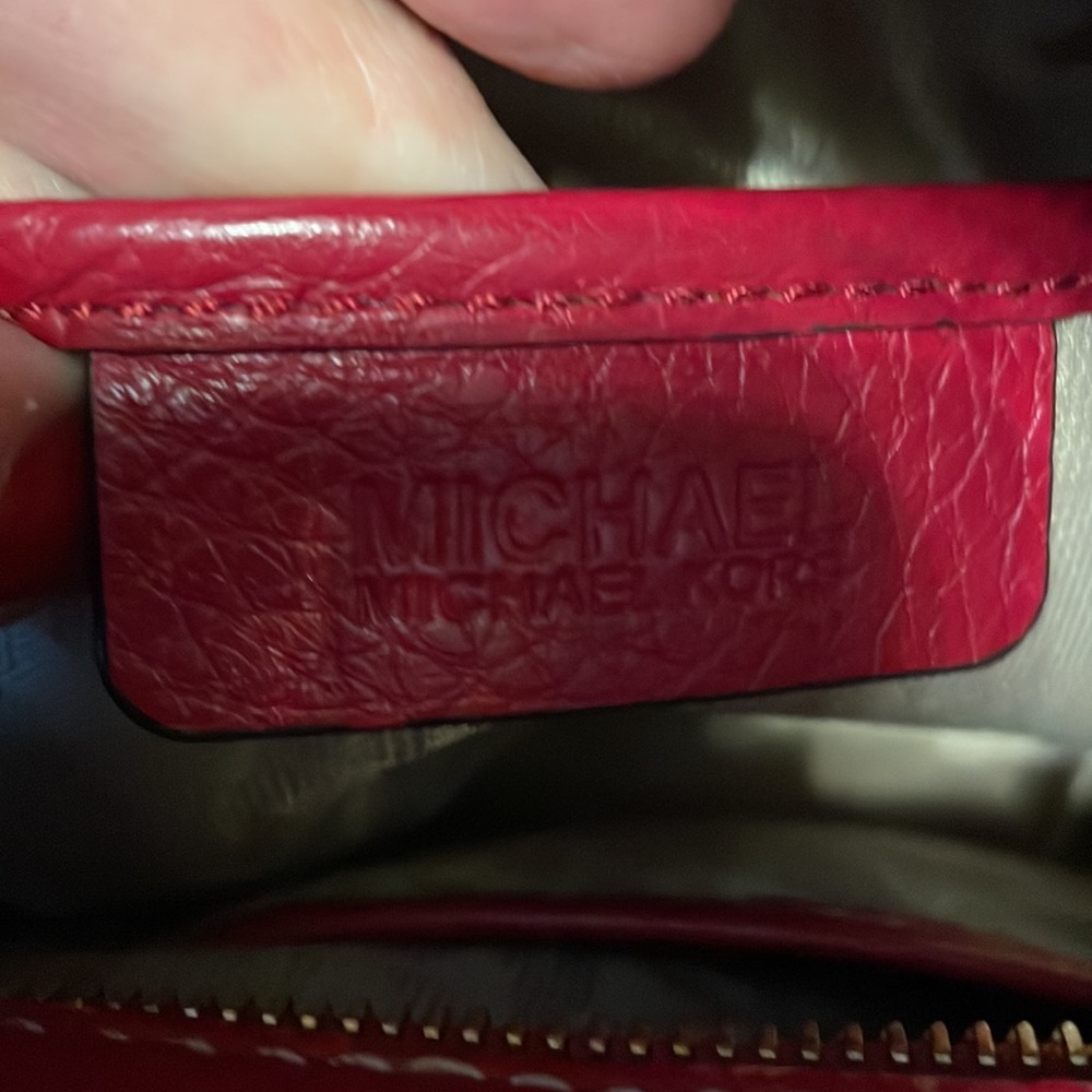 Red Michael Kors Purse - Picture 6 of 7